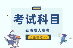 2025年云南省成人高考考试科目安排